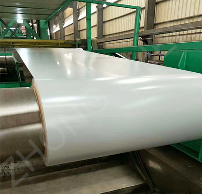 PPGI White Color Steel Coils 0.4mm Prepainted Galvanized Steel in 9016 Color Code with Welding Cutting Processing Services