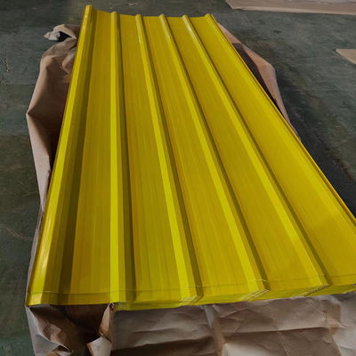 ISO9001 Certified Regular Spangle Z60 14 Gauge 6m Color Coated Corrugated PPGI Roofing Sheet for Performance