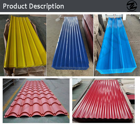 Ocean Blue 0.18mm Color Coated Painted IBR Corrugated Steel PPGI Roofing Sheet with Full Hardness and Galvanized Surface