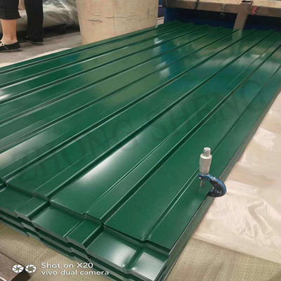 28 Gauge Hot Rolled 4*8FT Color Coated PPGI Wave Corrugated Roofing Sheet with BIS Certificate and Customized Size