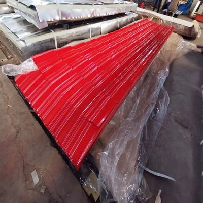 Customized Color Custom Corrugated Roof Sheet with Design Ral Color Coated 24 26 28 Gauge Z30g ppgi Wavy Trapezoid Shape
