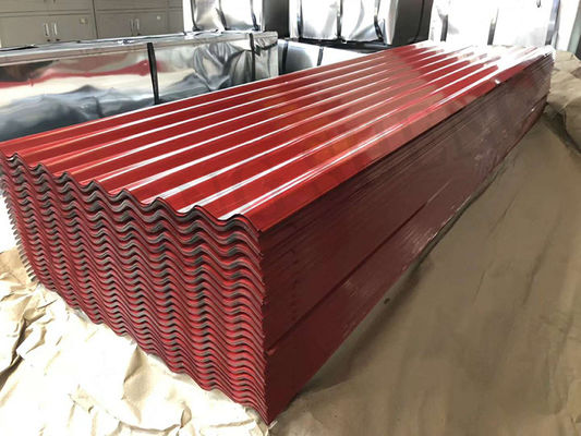 Customized Color Custom Corrugated Roof Sheet with Design Ral Color Coated 24 26 28 Gauge Z30g ppgi Wavy Trapezoid Shape
