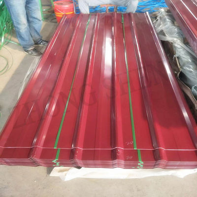 Customized Color Custom Corrugated Roof Sheet with Design Ral Color Coated 24 26 28 Gauge Z30g ppgi Wavy Trapezoid Shape