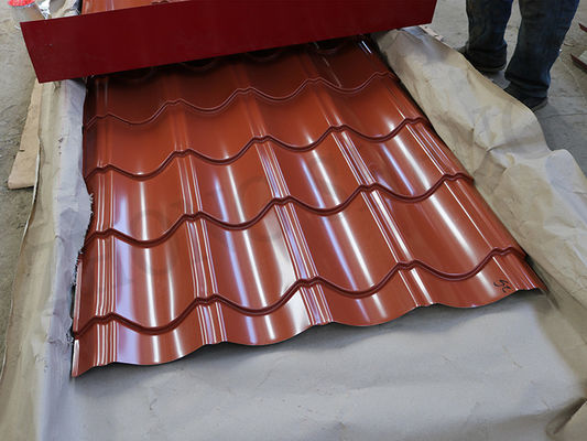 Customized Color Custom Corrugated Roof Sheet with Design Ral Color Coated 24 26 28 Gauge Z30g ppgi Wavy Trapezoid Shape