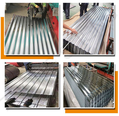 Regular Spangle IBR T Shape 0.5mm 0.6mm 0.7mm Thickness zinc coated Z120g GI galvanized roofing corrugated sheet plate