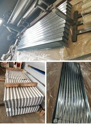 Regular Spangle Z80g GI Galvanized Corrugated Roofing Plate Sheet 0.12*800*3000mm Size with Decoiling Processing Service