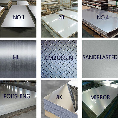 316 316l 12.7mm thickness 2B surface stainless steel sheet for customized length and Boiler Plate