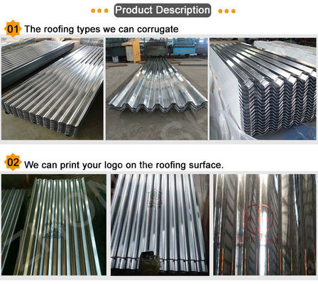 Customized Length Galvanized Corrugated Steel Roof Sheet Gi Iron Roofing Sheet with Z61-Z90 Coating
