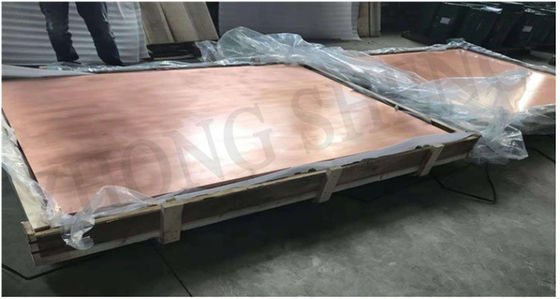 195MPa Ultimate Strength Non-Alloy Copper Plate for Earthing and Grounding Brass 2mm Thickness
