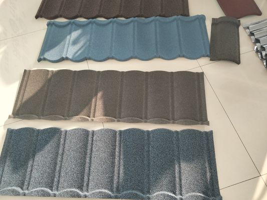 Stone Coated Steel Roofing Tile Roman Tile with 20g-275g/m2 ZINC Coating and PVOC Certification