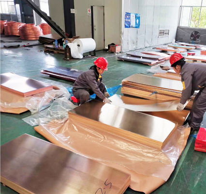 Strength C12200 Copper Plate Sheet at with Punching Processing Service and 217-275 MPa Ultimate Strength