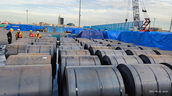 ASTM A-131 A36 Q235 HR carbon MS Hot rolled steel coil Guaranteed and quantity 5*1500mm size for in non-alloy industries