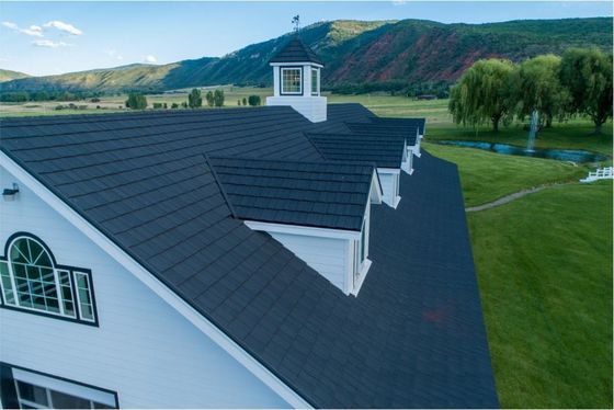 1340mm*420mm*0.4mm YH01 YH02 Stone Coated Roof Tile Sheets for Modern Design and Prefab House