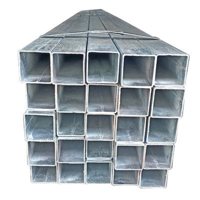 Invoicing by theoretical weight gi square pipe galvanized square and rectangular steel pipe 2x40x80x5850mm Structure Pipe