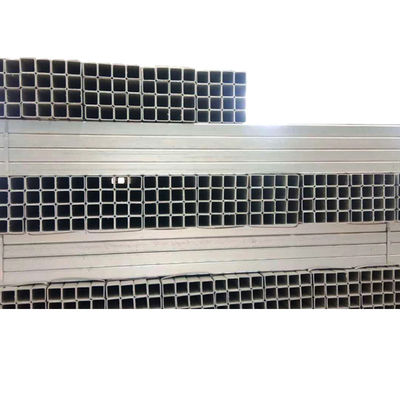 2x60x80x6000mm GI Square Pipe Galvanized Square and Rectangular Steel Pipe for Punching Processing Service Slightly Oiled