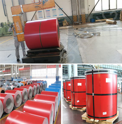 0.12-1mm Thickness Full Hard PE PVDF Color Coated Zinc Iron Roll Prepainted Galvanized Steel PPGI Coil for Roofing Sheet