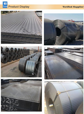 Q235 A36 SS400 Carbon Mild Steel Checkered Sheet Floor Plate with Hot Rolled Technique and Bending Processing Service