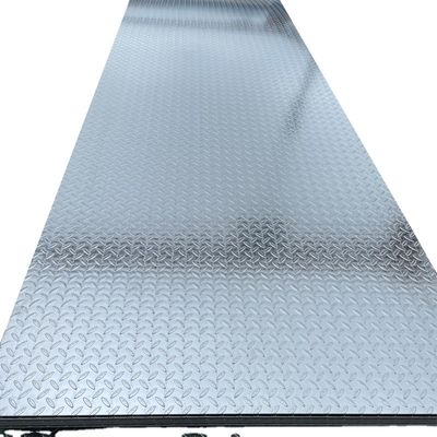 Q235B Hot Dipped Galvanized Checkered Iron Floor Steel with 7 Days Stock and PVOC Certification in 1251-1500mm Width