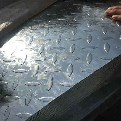 Galvanized Surface Treatment A36 Checkered Carbon Steel Plate 1500mm Width and 2-8mm Thickness for Metal Roofing