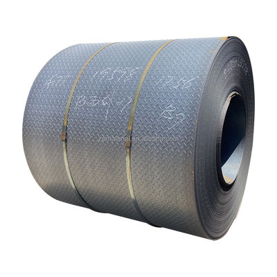 SS400 Q235 Mild Steel Checkered Coil/Plate for Floor Sheet Cutting Service and Wide Width at Affordable
