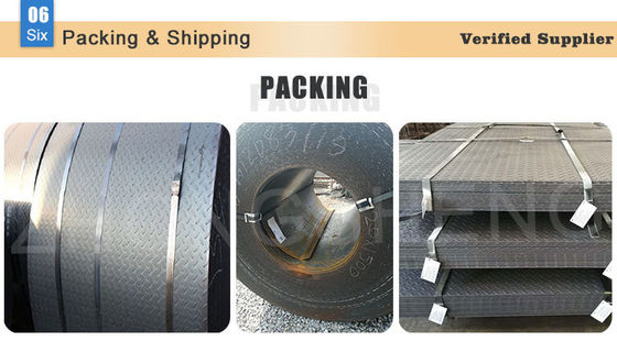 Hot Rolled Q235B Checkered Plate Steel Grade in Prime with Thickness 2.5-8.0mm and Width 600-1800mm