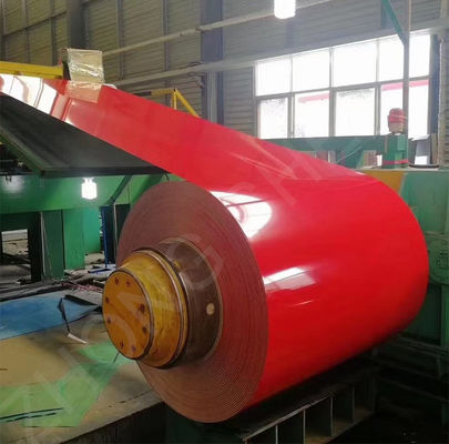 Regular Spangle Grass Pattern PPGI PPGI Galvanized Steel Coil Prepaint Color Coated Steel Coil with 3-5 Tons Coil Weight