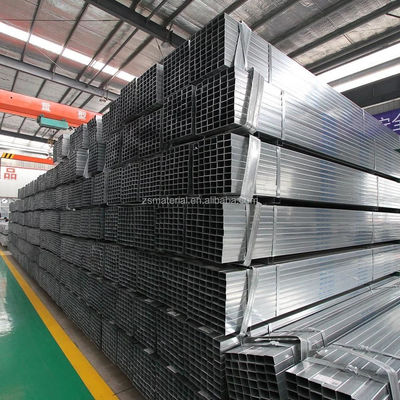 Ms Rectangular Hollow Gi Pipe Galvanized Square Steel Pipe Tube with EN Standard and Plastic Pipe Cap End Protector