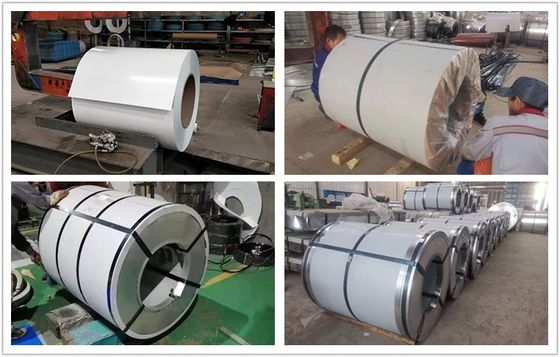 Customizable 0.4mm Coated White Color ral 9016 Prepainted Galvanized Bobinas De Acero ppgi ppgl steel coil Within 7 Days
