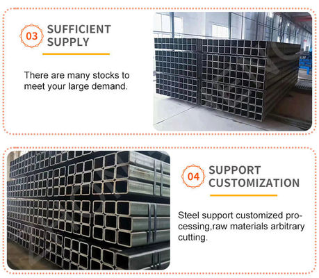 20x20 40x40 Square Tube Gas Pipe with Prime and Perfect Processing Performance using ERW Technique