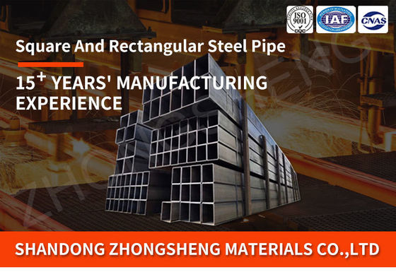 Manufacturing ASTM 100 x 100 x 4 mm MS Square Tube with 6m Length and Slightly Oiled Reasonable Guaranteed