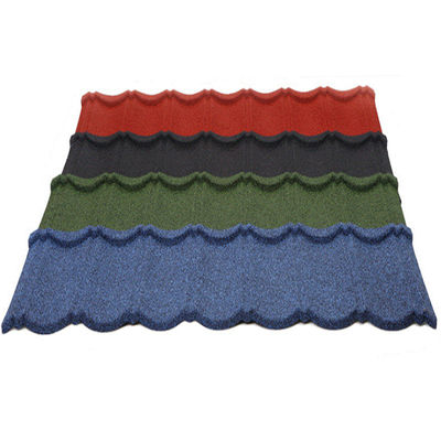 Fire Resistant Stone Coated Iron Sheet Steel Roofing Tiles in Modern Design Style with Plate Design and Noise Resistance