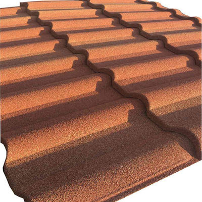 Waterproof and Fireproof Function 1340mm*420mm Colorful Stone Coated Metal Roof Tile Roofing Sheet for Latest Designs
