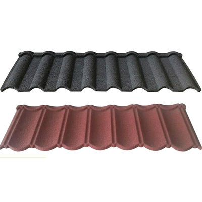 Stone Coated Step Tile Roofing Sheet with Galvanized Steel Material in Customized Colors