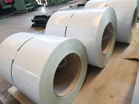 600-1500mm Width White RAL9003 Color Prepainted Galvanized PPGI Steel Coil with Punching Processing Service