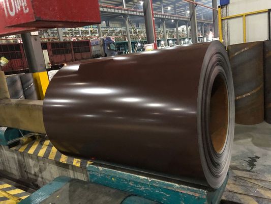 15/5 Microns Guarantee Paint Coating Chocolate Brown Color 0.47*914mm Size Prepainted PPGI Steel Coil for Thickness 0.12-1mm