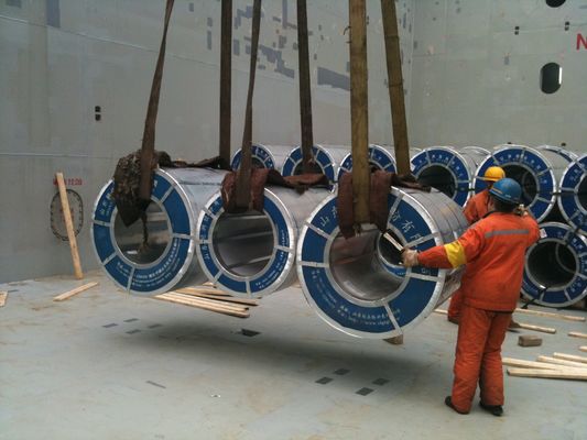 55% aluminum galvalume AZ120 hot dipped GL steel coil with COIL ID 508mm/610mm and ±1% tolerance