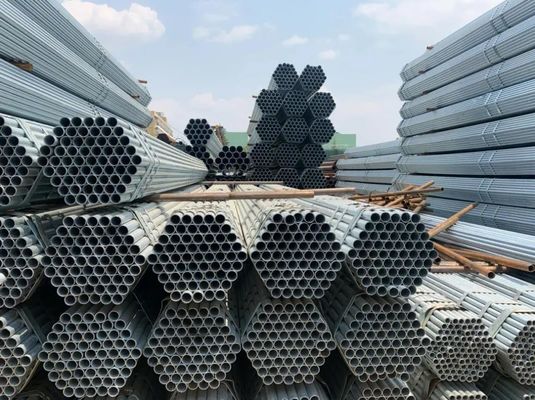 25mm 80g 17/8 Galvanized Steel Pipe Square Section Shape and Tolerance ±1% for Building Construction