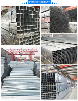 50x100mm 1.8mm Thickness Rectangle Gi Hollow Galvanized Tube with Guaranteed Waterproof Packaging and Tolerance ±1%