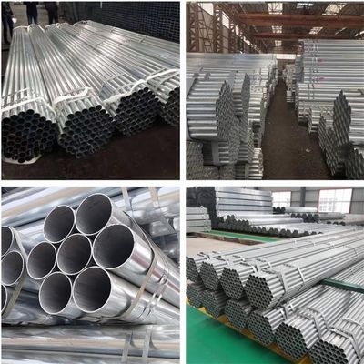 Hot Dip and Epoxy Coated Galvanized Steel Pipe Per Meter Black as Customers' Requirement for Longitudinal Welded Pre GI
