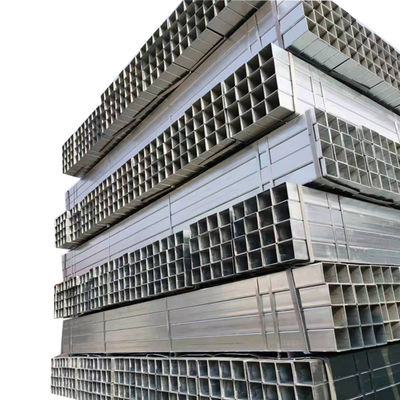 ASTM Standard Galvanized Carbon Steel ERW Pipes and Tubes for Cold Rolled Square Rectangular Welded Tubes 6.4M Length