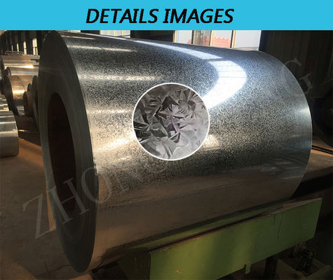 Coil Weight 3-8 Tons Hardness Mid Hard 22 Gauge Big Flower CGCC Hot-Dip Galvanized Steel Coil