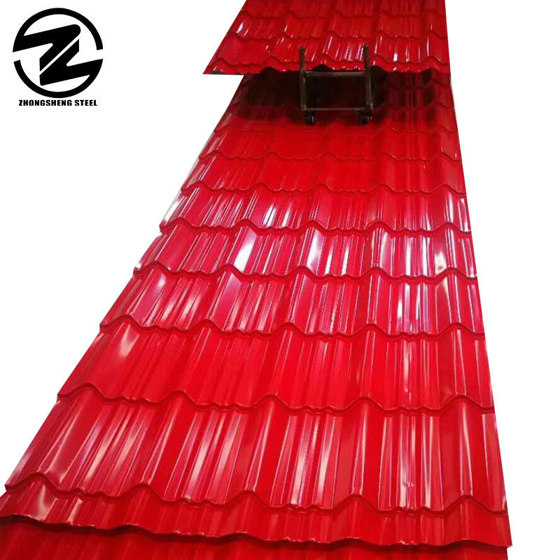 28 Gauge Hot Rolled 4*8FT Color Coated PPGI Wave Corrugated Roofing Sheet with BIS Certificate and Customized Size