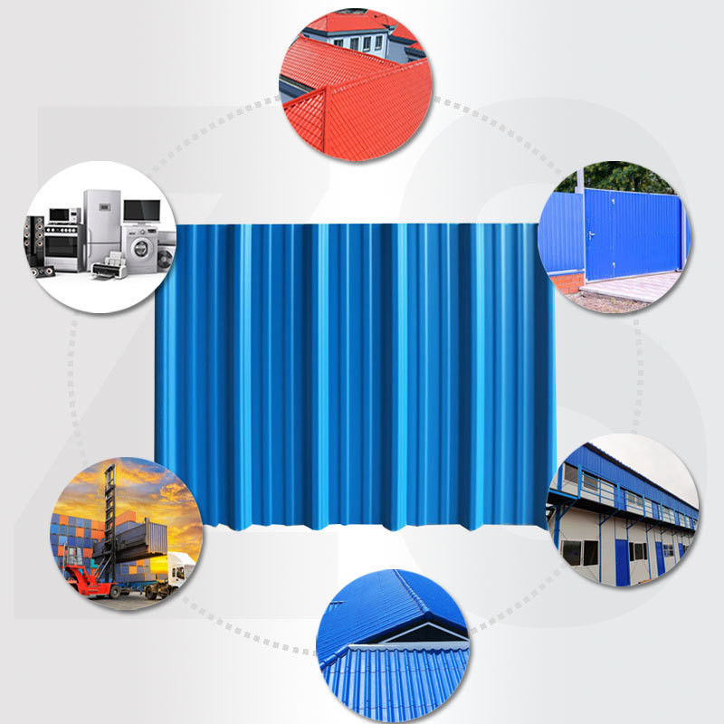Regular Spangle T-type Galvanized Color Coated Roof Steel Sheet for Various Applications