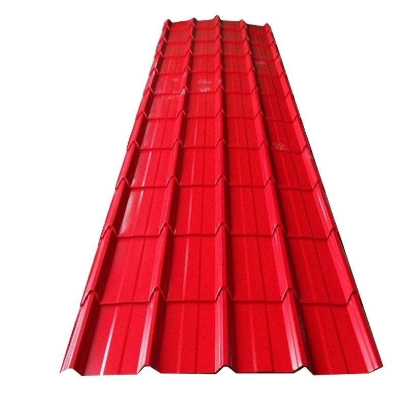 Mid Hard Surface 0.5mm Thickness PPGI Roof Sheets in RAL 8004 and RAL 8001 Color Coated Galvanized Steel for Roofing Needs