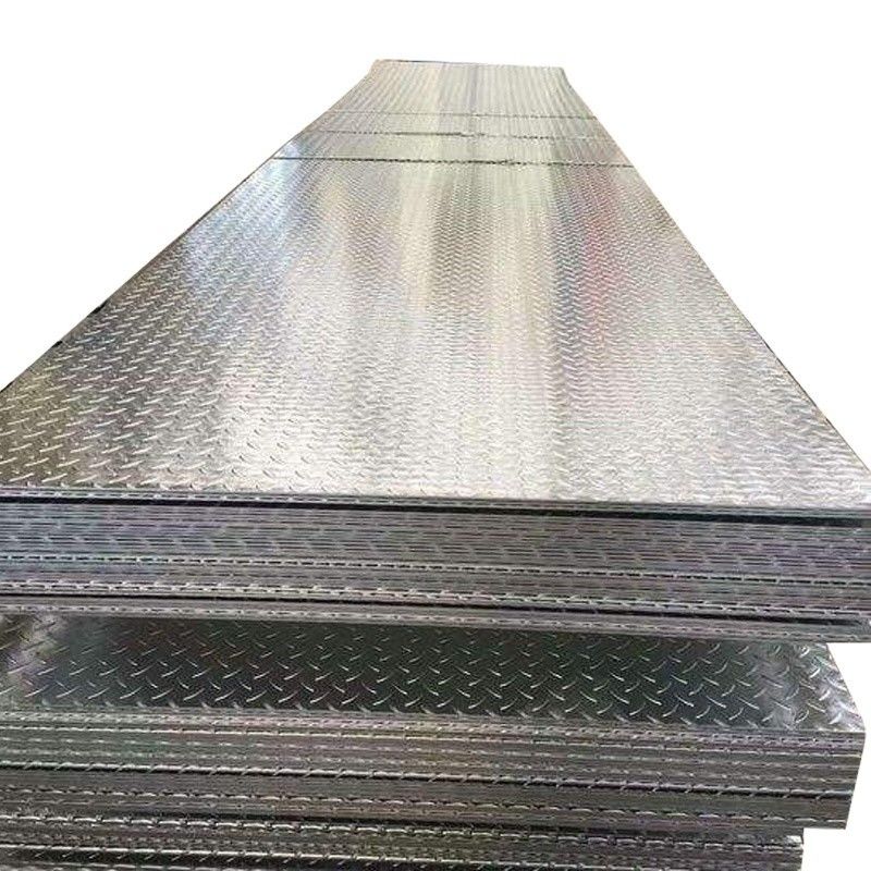 Q235B Hot Dipped Galvanized Checkered Iron Floor Steel with 7 Days Stock and PVOC Certification in 1251-1500mm Width