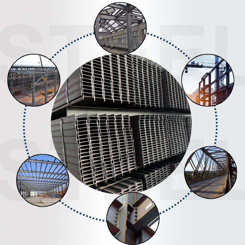 Non-Alloy H-Channel Steel Structure ASTM Q355 Ss400 ASTM A36 A572 Carbon Steel H Beam for Structural Engineering Bridge