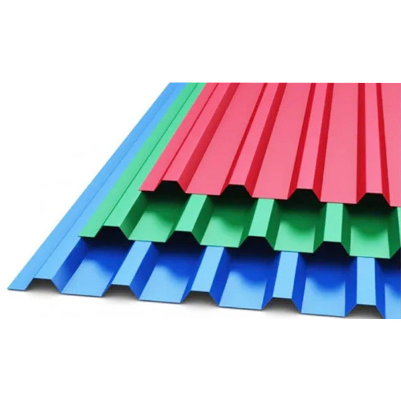 DX51D GI Ppgl ibr ppgi metal Galvanized Corrugated Colour coated Picture steel roofing sheet with 2001-3600mm length