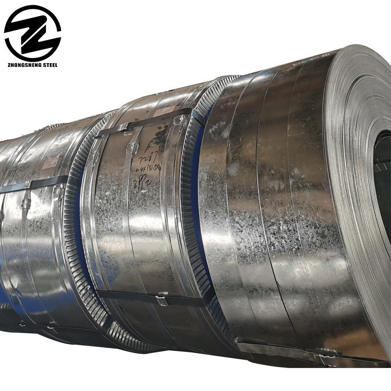 ISO9001 Certified Dx51d z275 Galvanized Steel Strip for Punching Services Big Spangle Less than 600mm Width
