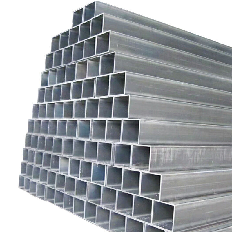 Reasonable 50x100 60x80 Galvanized Rectangular Steel Tube with and Length 6.4M Galvanized Steel Round Pipe