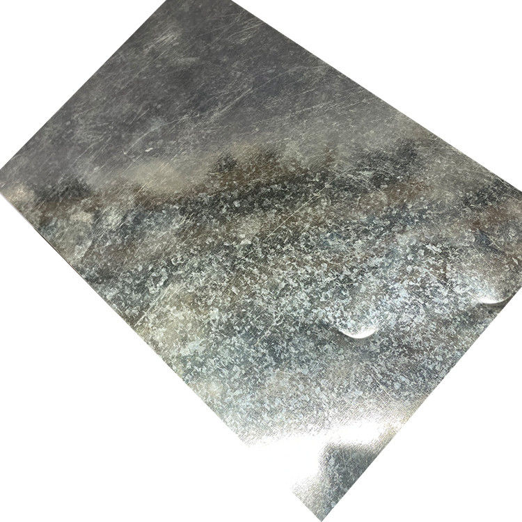 Z121-Z180 Coating Prime DC01 DC02 Cold Rolled 0.3mm Plain Color Coated Galvanized Steel Plate with Slightly Oiled Surface